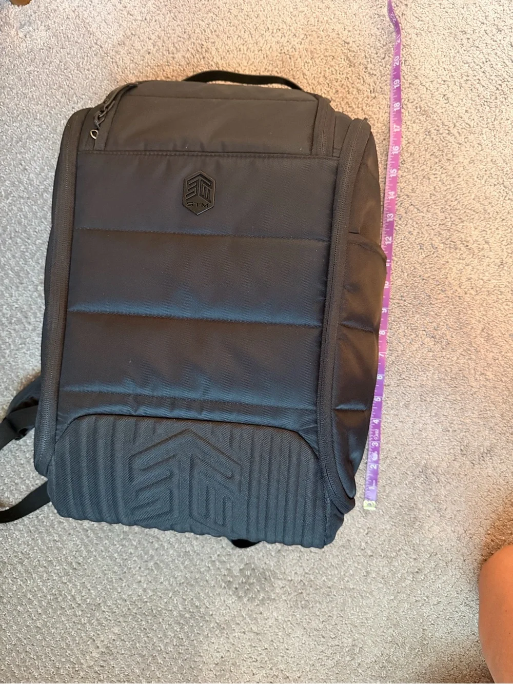 STM Black Padded Men’s Laptop Backpack
